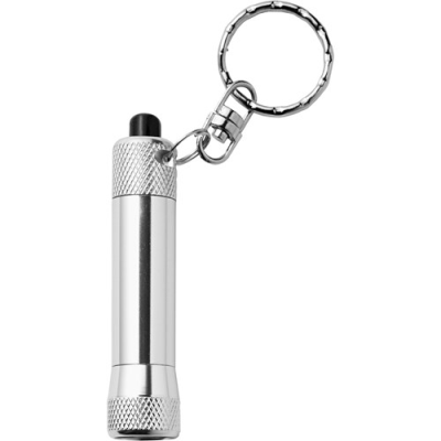 Picture of KEY HOLDER KEYRING AND METAL TORCH in Silver