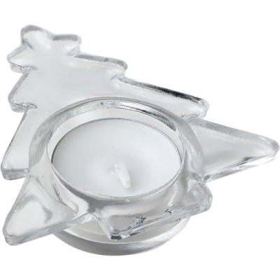 Picture of CHRISTMAS TREE CANDLE HOLDER in Silver