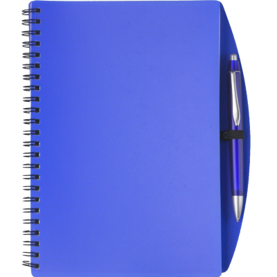 Picture of NOTE BOOK with Ball Pen (Approx A5) in Blue