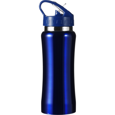 Picture of STEEL DRINK BOTTLE (600ML) SINGLE WALLED in Blue.