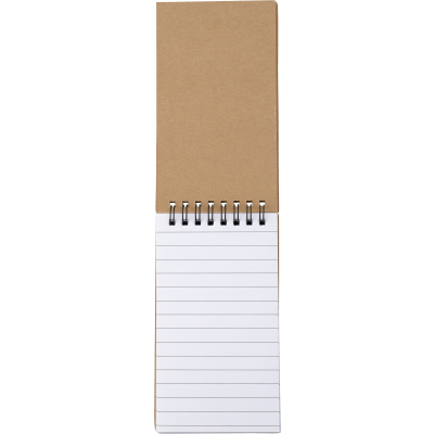 Picture of NOTE BOOK with Sticky Notes in Brown.