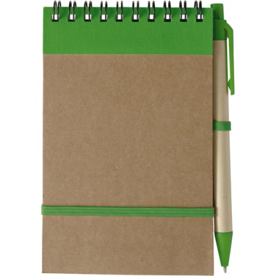 Picture of RECYCLED NOTE BOOK in Green