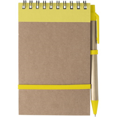 Picture of RECYCLED NOTE BOOK in Yellow