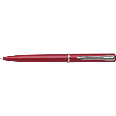 Picture of WATERMAN GRADUATE SILVER CHROME BALL PEN in Red