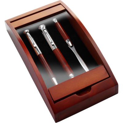 Picture of OPENER & PEN SET in Brown.