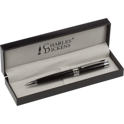 Picture of CHARLES DICKENS® BALL PEN in Black.