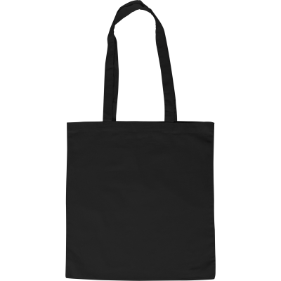 Picture of ECO FRIENDLY COTTON SHOPPER TOTE BAG in Black.