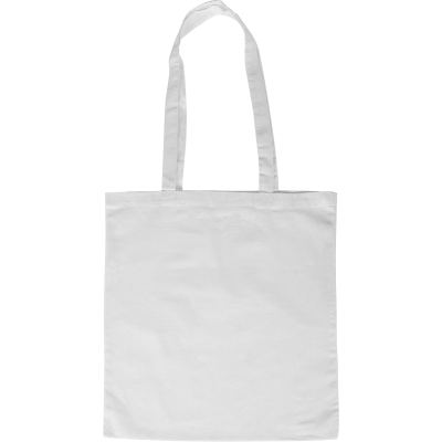 Picture of ECO FRIENDLY COTTON SHOPPER TOTE BAG in White.