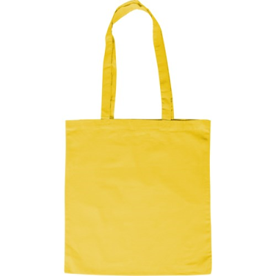 Picture of ECO FRIENDLY COTTON SHOPPER TOTE BAG in Yellow.