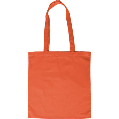 Picture of ECO FRIENDLY COTTON SHOPPER TOTE BAG in Orange.