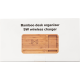 Picture of BAMBOO DESK ORGANIZER AND CHARGER in Bamboo