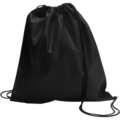 Picture of DRAWSTRING BACKPACK RUCKSACK in Black