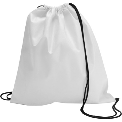 Picture of DRAWSTRING BACKPACK RUCKSACK in White