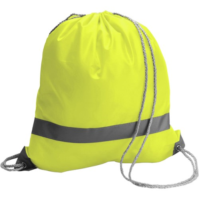Picture of DRAWSTRING BACKPACK RUCKSACK in Yellow
