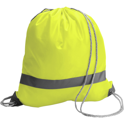 Picture of DRAWSTRING BACKPACK RUCKSACK in Yellow.