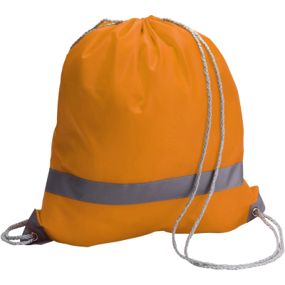 Picture of DRAWSTRING BACKPACK RUCKSACK in Orange