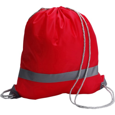 Picture of DRAWSTRING BACKPACK RUCKSACK in Red