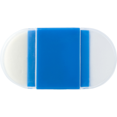 Picture of ERASER with Pencil Sharpener in Cobalt Blue.