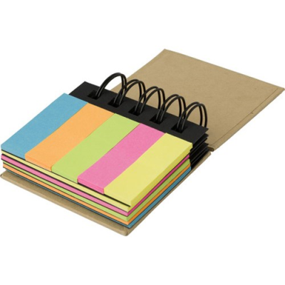 Picture of SPIRAL WIRO BOUND STICKY NOTES in Brown