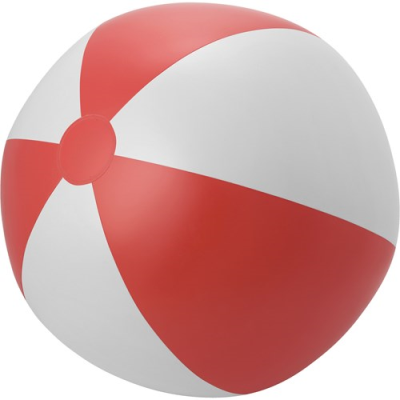 LARGE BEACH BALL in Red White
