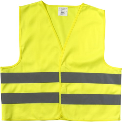 Picture of HIGH VISIBILITY SAFETY JACKET POLYESTER (75D) in Yellow.