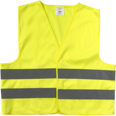 Picture of POLYESTER (75D) SAFETY JACKET in Yellow