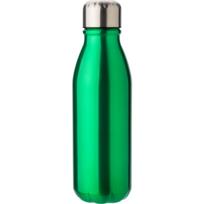 Picture of ALUMINIUM METAL SINGLE WALL DRINK BOTTLE in Green