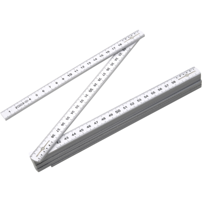 Picture of FOLDING RULER in White.