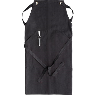Picture of POLYESTER AND COTTON APRON in Black