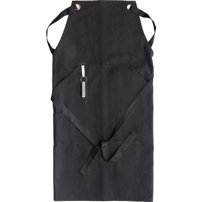 Picture of POLYESTER AND COTTON APRON (EMBROIDERED) in Black