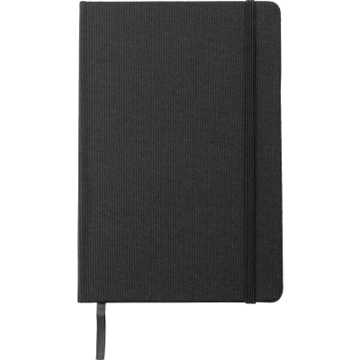 Picture of A5 RPET NOTE BOOK in Black.