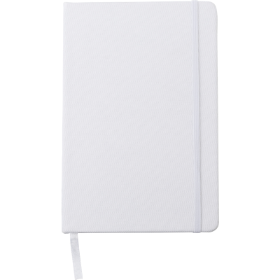 Picture of A5 RPET NOTE BOOK in White.