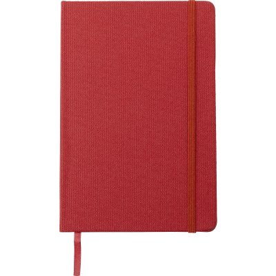 Picture of A5 RPET NOTE BOOK in Red.