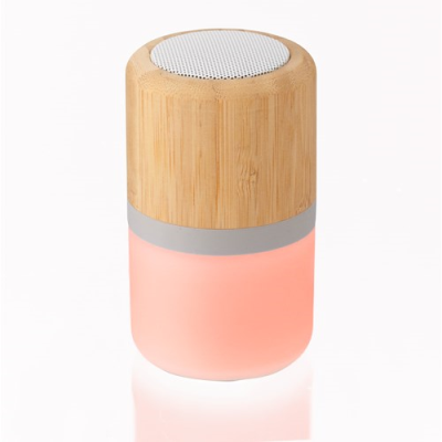Picture of PLASTIC AND BAMBOO CORDLESS SPEAKER in Bamboo