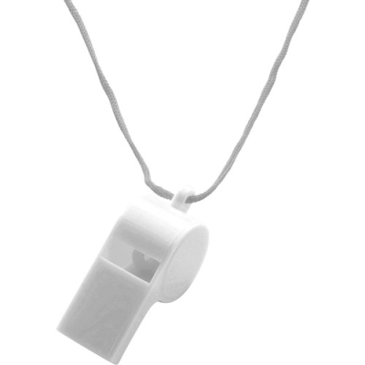 Picture of PLASTIC WHISTLE in White