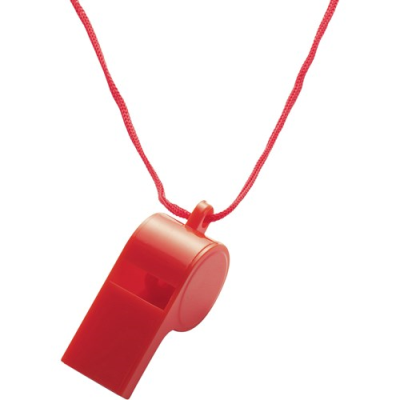 Picture of PLASTIC WHISTLE in Red