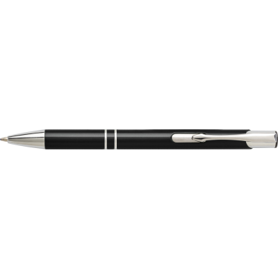 Picture of ALUMINIUM METAL BALL PEN in Black.