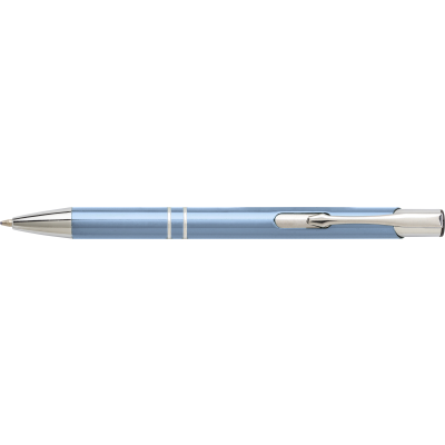 Picture of ALUMINIUM METAL BALL PEN in Aqua.