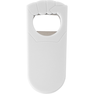 Picture of BOTTLE OPENER in White.