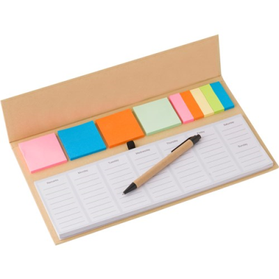 Picture of PAPER MEMO SET in Brown