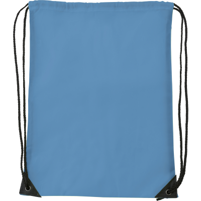 Picture of DRAWSTRING BACKPACK RUCKSACK in Light Blue.