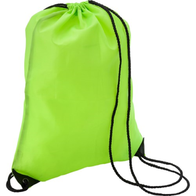 Picture of DRAWSTRING BACKPACK RUCKSACK in Lime.