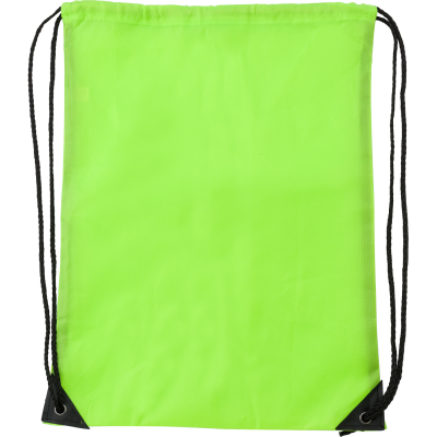 Picture of DRAWSTRING BACKPACK RUCKSACK in Lime.