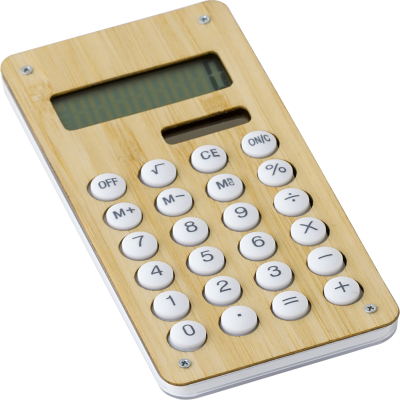 Picture of BAMBOO CALCULATOR in Bamboo