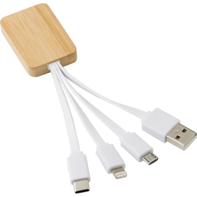 Picture of BAMBOO CHARGER CABLE in White