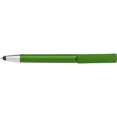 Picture of BALL PEN with Mobile Phone Holder in Green