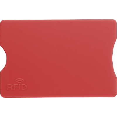 Picture of CARD HOLDER with Rfid Protection in Red.