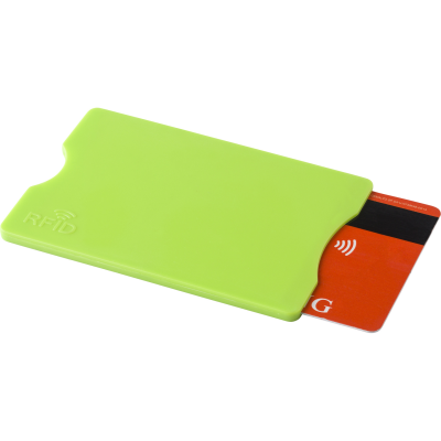 Picture of CARD HOLDER with Rfid Protection in Lime.