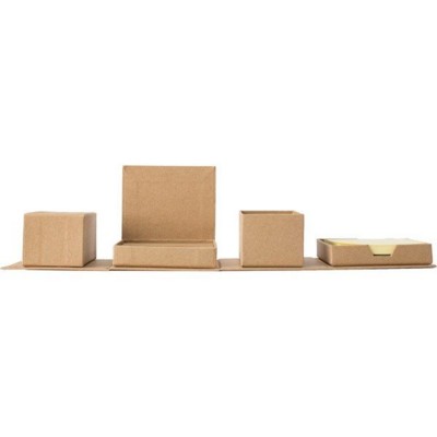 Picture of CARDBOARD CARD OFFICE SET in Brown