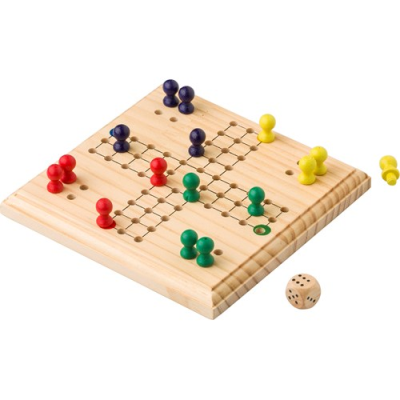 Picture of WOOD LUDO GAME in Brown